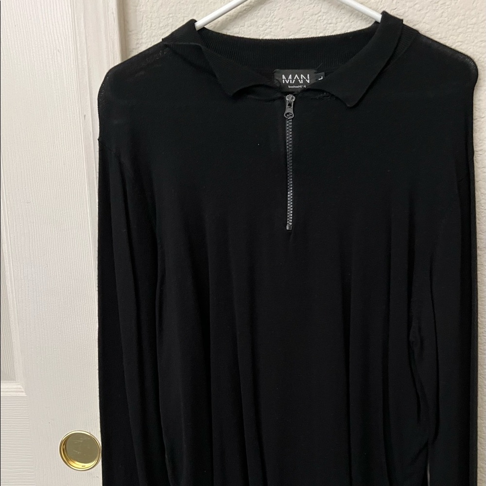 Boohooman polo long sleeve